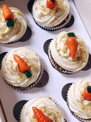 Cupcakes Carrot Cake en caja