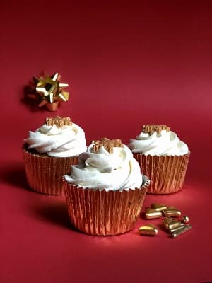 Cupcakes Navidad blancos